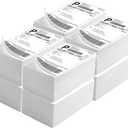 Fanfold 4" x 6" Direct Thermal Labels 4000 Thermal Printer Paper 8 Stacks Shipping Labels