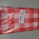 misaya 4 Packs Buffalo Disposable Table Cloth, 54 x 108 Inch Waterproof Plastic Tablecloth, Rectangle Red and White Checkered Table Covers for Picnic, Birthday, Party, Back to School