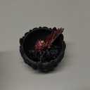 3D Printed Dragon Egg, Executive Desk Toys, Articulated Dragon, Fidget Toys Gifts for Easter Christmas Adults (Black)