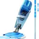 Cordless Pool Vacuum with Telescopic Pole, 26.5 gallons/min Powerful Suction, Handheld Rechargeable Swimming Pool Cleaner with 1H Running Time, Pool Vacuum for Above/In Ground Pools, Spas, Hot Tubs