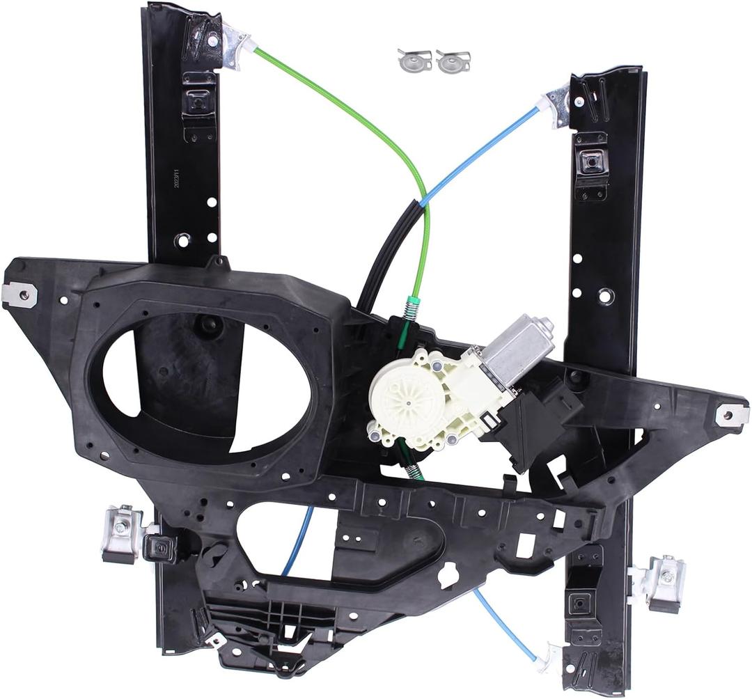 NewYall Front Left Power Window Regulator 8-Pin Motor with Anti-Pinch & Auto up and Down Functions for Ford Expedition 2007-2017, Lincoln Navigator 2007-2017