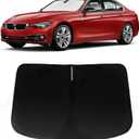 Windshield Sun Shade for 2013-2018 BMW 3 Series 320i 325i 328i 330i 335i F30 F31, Car Front Window Sunshade with 240T Sun Visor Protector Blocks UV Rays Heat Sun Shield Accessories