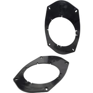 Scosche SA69 6X9" to 5.25-6.5 Speaker Adapters Compatible with Select Import and Domestic Vehicles - 5 1/4" to 6 1/2" Adapter for Car Door Speakers - Sold in Pairs - See Guide in Image for Vehicles