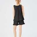 Girls Clothing 2 Piece Summer Set Short Sleeve Tops Shirts Baggy Shorts with Pockets Fashion Outfits for Kids (Blue)