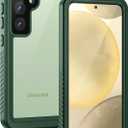 Lanhiem for Samsung Galaxy S24 Phone Case, IP68 Waterproof Dustproof Built-in Screen Protector Rugged Full Body Shockproof Protective Cover for Galaxy S24 5G 6.2 Inch, Green