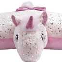 Pillow Pets Originals Sparkly Pink Unicorn Stuffed Animal Plush Toy