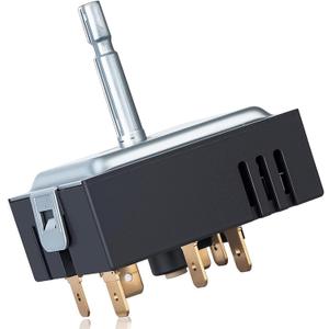 DG44 01006A Range Surface Element Control Switch, Dual Burner Infinite Switch Replacement for Samsung Oven Stove, Compatible with PER001-02D, PS8764900, AP5800762