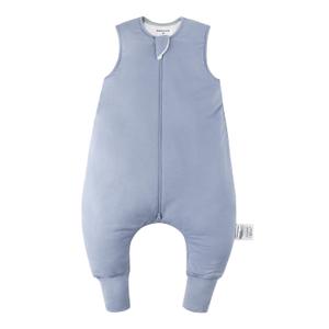 BubblePanda Rayon Made from Bamboo Toddler Sleep Sack with Feet 0.5 Tog Ultra Soft Toddler Sleeping Sack 3t-4t Baby Sleep Bag Walker Wearable Blanket with Legs 2-Way Zipper Lightweight (Slate)