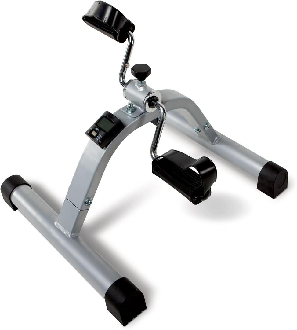 Marcy Under Desk Mini Pedal Leg and Arm Exercise Cycle with Adjustable Magnetic Resistance Physical Therapy Leg Exercisers (One Size, Black)