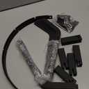 24 Inch Round Fire Pit Grate with 10 Bars for Firepit, Heavy Duty Firewood Log Burning Rack Holder for Fireplace Hearth Wood Stove and Outdoor Campfire, Black