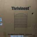 Decorative Garden Fence 32in (H) x24ft (L), 10 Pack No Dig Fence Animal Barrier for Dog, Arched Flower Bed Edging, Wire Border Panel Fencing for Yard Patio Outdoor Decor