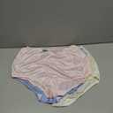 Vanity Fair Women's Perfectly Yours High Waisted Brief Panties, Nylon(Pack of 3) Pink/Blue/Candleglow, 9