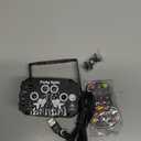 DJ Disco Stage Party Lights - Northern Laser Light Effect RGB Led Sound Activated Strobe Lighting with Remote Control for Indoor Birthday Christmas New Year Karaoke Club KTV (Black USB Powered)