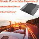 Lofty Aim Car Seat Cushion, Comfort Memory Foam Car Cushions for Driving - Sciatica & Lower Back Pain Relief, Driver Seat Pillow for Auto, Office Chair, Wheelchair - 4D Mesh Black