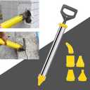 Mortar Pointing Grouting Gun Mortar Sprayer Applicator Stainless Steel Cement Caulking Gun Cement Caulking Pump with 5 Nozzle