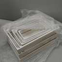 Soaoo 5 Pcs Decorative Nesting Wooden Crates for Storage Display 5 Size Large Small Rustic Wood Decorative Storage Crates with Handle Farmhouse Crate Box Container Made from Pine(Classic Color)