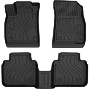 Powerty Floor Mats for Honda Accord 2023-2025 2026 (Include Hybrid) Accessories All Weather Floor Liner 3D TPE 1st & 2nd Row Floor Mat Heavy-Duty Floor Liners