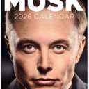 2 x The Calendar King // Elon Musk - 2026 Wall Calendar - 210MM X 297MM (8.3 X 11.7 INCH)