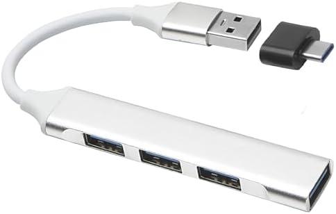 USB 3.0 Hub, 4-Port USB Hub USB Splitter USB Expander, for Laptop, Flash Drive, HDD, Console, Printer, Camera,Keyborad, Mouse, Xbox