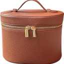 JAZD Vanity Case Makeup Bag with Removable Organizer Divider, Travel Toiletry Cosmetic Organizer for Women