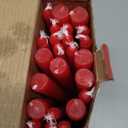 YOROXRG 24 Pack Red Taper Candles, 7-8 Hours Burn Time, Unscented, Smokeless and Dripless, 0.75 x 10 Inch Dinner Candle Set for Christmas,Household, Wedding, Party and Home Dcor Candlesticks