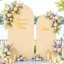 Champagne Arch Covers 2 Set 7.2 and 6ft Champagne Arch Backdrop Cover Spandex Fitted Wedding Arch Stand Covers for Birthday Party Baby Shower Bridal Shower Wedding Banquet Photo Balloon Arch Backdrop