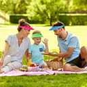 ArtCreativity Neon Plastic Visors, Set of 12, Sun Visors for Kids and Adults in Assorted Neon Colors, Sun Protection Hats with a Universal Fit, Outdoor Party Favors, and Retro Costume Accessories