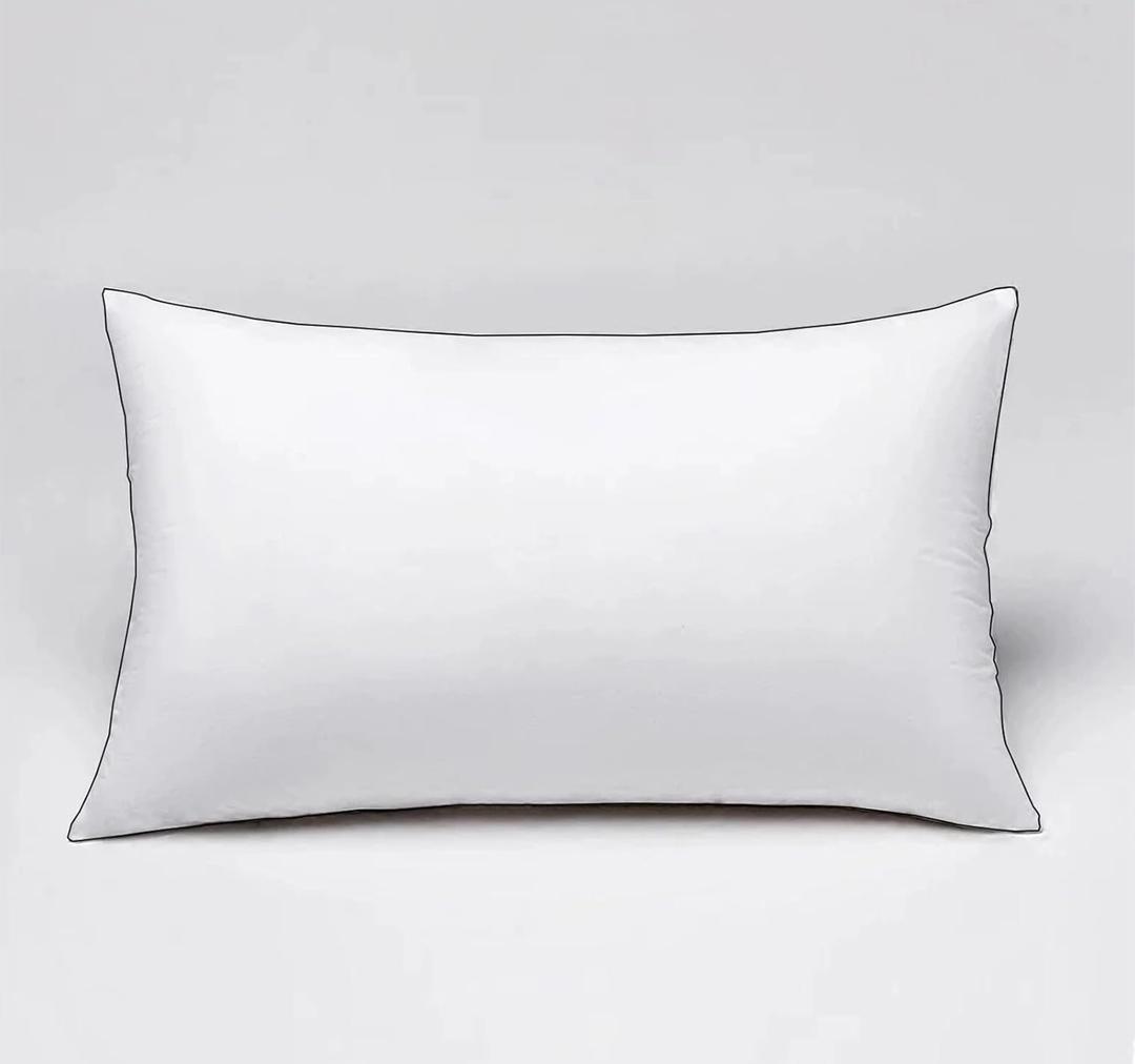 Luxurious Down Pillows - Standard Size, High Fill Power, Breathable Cotton Blend Shell,Down Pillow Ideal for Every Night (White, Standard (Pack of 2)