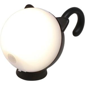 Musashi Night Light Motion Sensor Indoor Portable Light Battery Powered Rechargeable Kitten Night Light Black WAM-051BK