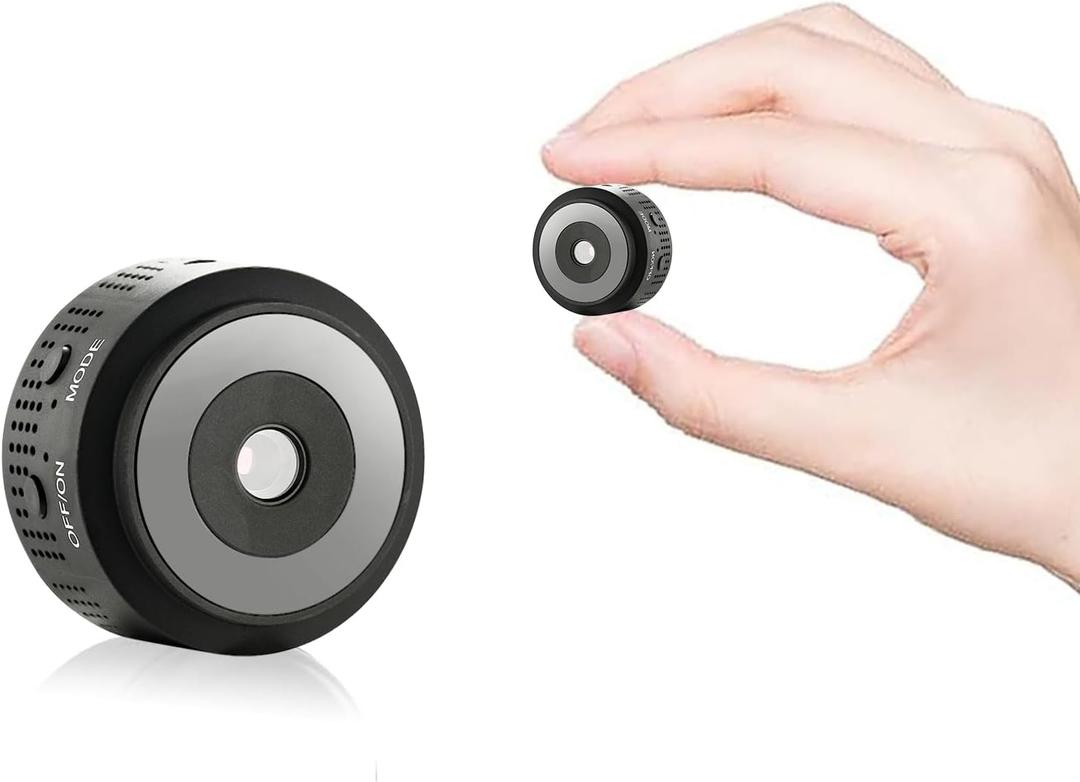 1080P HD Mini Wireless Camera - Extended Battery Life, Indoor Home Security Camera with AI Human Eye Detection, Automatic Night Vision, WiFi Baby Monitoring, SD Card Loop Recording and App Control