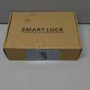 Fingerprint Smart Lever Lock TUYA APP Control Keyless Entry Bluetooth Touchscreen Indoor Handle Biometric Electronic Digital Door Knob with Keypad Suitable for Hotel Office Apartment Bedroom (Silver 2)