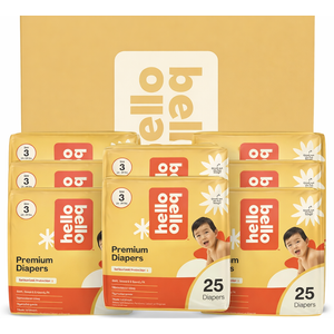 Hello Bello Diapers, Size 3 (14-24 lbs) Wild Cats, 150 Count Value Pack of Premium Disposable Baby Diapers, Hypoallergenic with Soft, Cloth-Like Feel