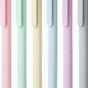 Mr. Pen- Retractable Gel Pens, 6 Pack, Color Ink Gel Pens Fine Point, Pastel Colors, 0.7mm, Back to School Supplies