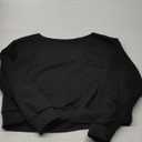 SweatyRocks Women's Off The Shoulder Sweatshirt Casual Long Sleeve Pullover Crop Tops (Black) S
