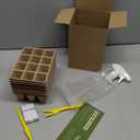 120 Cells Seed Starter Tray, 10 Pack Biodegradable Peat Pots with 100 Labels, Plant Starter Kit for Seedlings