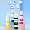 CEEBOO 522 High Capacity (5 Bottles) Refill Ink Replacement for Epson Compatible 522 (Not Sublimation) Use for EcoTank ET-2803 ET-2800 ET-2720 ET-4800 Printer