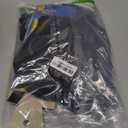 1920s Mens Costume Accessories Outfit Fedora Hat Vintage Roaring 20s Costumes Gangster Accessories for Gatsby Party (Black)