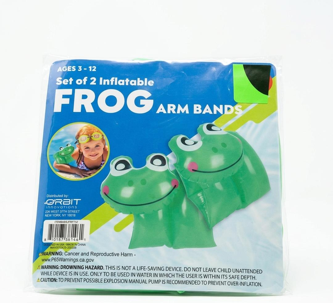 Inflatable Frog Arm Bands Pack of 4
