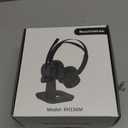 Wireless Headset with Mic for Work(Upgrade Volume Knob & Charging Indicator), Bluetooth Headset with Microphone for PC, with Noise Cancelling/Mute/USB for Call Center/Office/Home/Computer/Teams/Zoom (Black)