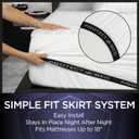 Protect-A-Bed Essential Mattress Pad King, 100% Waterproof, Dust Mite Barrier Mattress Pad, Breathable & Quiet, Antimicrobial, Fits 11"-18" Mattresses