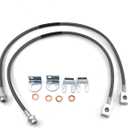 89702 Front Stainless Brake Lines 26" Compatible with 1987-06 Jeep TJ/YJ/XJ (2pcs)