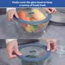4 Pack Replacement Lids for Pyrex 7201-PC 4 Cup and 7402-PC 6/7 Cup Glass Containers Mixing Bowl Storage Cover Leakproof