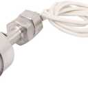 Wired Water Liquid Level Sensor Dual Ball Stainless Steel Float Switch Silver Tone (100mm)