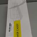 EUDELE Adhesive Shower Caddy, 5 Pack Rustproof Stainless Steel Bath Organizers With Large Capacity, No Drilling Shelves for Bathroom Storage & Home Decor (XL size, Black)