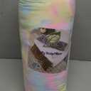 Luxury Shaggy Faux Fur Body Pillow,Fluffy Bed Pillow with Zipper Closure, Soft Decorative Plush Full Long Pillow,Fuzzy Hug Pillow for Home Living Room Side Sleeper & Pregnancy 20"x54" Rainbow