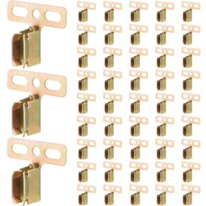 Hicarer 24 Pcs Steel Shutter Clips for Vinyl Shutters Hidden Installation Vinyl Shutter Clip Windows Accessories