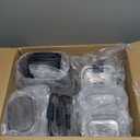 Rubbermaid Brilliance 12-Piece Food Storage Container Set with Scoops Airtight BPA-Free for Kitchen and Pantry Organization