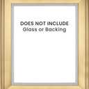 Creative Mark Elegant Plein Aire Gold Frame with Linen Liner, 20x24 Ornate Open Back Picture Frames, No Glass or Backing, Gessoed Wood, 2.75-inch Wide Moulding
