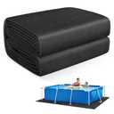 MJZ 18 x 9 FT Thickened Pool Liner Pad for Rectangular Above Ground Pools | Under Pool Mat Padding, Pool Ground Pad Mat Under Pool for Pool Bottom, Prevent Punctures, Extend Liner Life