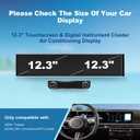 (4Pack) 2025 2026 Tucson Screen Protector for Hyundai Tucson (SEL/SEL Convenience/XRT/Limited/Blue/N Line) Dual 12.3-inch&Air Conditioner, 2025 Tucson Hybrid Accessories High Clarity 12.3"&AC